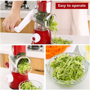 Outils de cuisine Nouveaux gadgets Mise à niveau Multifonction Handheld Easy <span class=keywords><strong>Madoline</strong></span> Rotary Légumes Et Fruits Chopper Cutter Râpe Trancheuse - Product Image 4