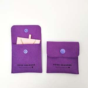 Bolsa de Embalaje de Joyería de Microfibra de Gamuza con Logotipo Personalizado, Bolsa de Embalaje de Seda de Lujo para Chicas y Mujeres a la Moda - Product Image 3