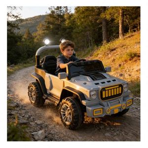 Kids Electric Ride-On Car 4 <b>Wheels</b> Quad 390 Motor 12V7Ah Battery App Steering USB Music Flash Beam Durable <b>Plastic</b> 2 to 4 Years - Product Image 1