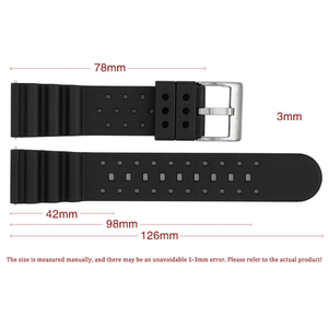 สายนาฬิกา FKM ยางฟลูออโร พร้อมหัวต่อแบบ Switch Ear ขนาด 20 มม. 22 มม. 24 มม. สำหรับนาฬิกา Seiko/<span class=keywords><strong>Huawei</strong></span> <span class=keywords><strong>GT2e</strong></span>/Samsung - Product Image 6