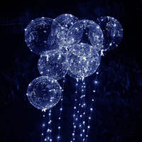 Vente en gros Ensemble de ballons Bobo transparents à LED Ballon à LED lumineux Globos Con Luces pour décoration de fête d'enfants avec lumières