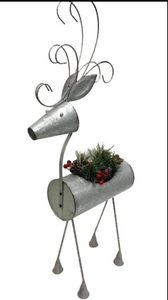 Support de pot de fleurs créatif en métal galvanisé en forme de renne, porte-plantes personnalisable pour la décoration intérieure et extérieure de la maison et du jardin - Product Image 6