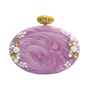 Bolso de Mano y Cartera de Resina con Perlas, Modelo Artificial Love, de Alta Demanda, Atractivo, de Europa - Product Image 1