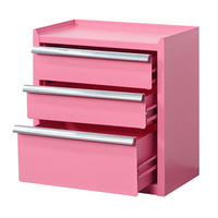 Boîte à outils miniature MaoRong à 3 tiroirs, base supérieure, professionnelle, en aluminium, étanche, antivol, revêtement en poudre, OEM/OBM personnalisable
