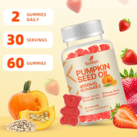 Gummies à l'extrait d'huile de graines de citrouille OEM Max Strength 4000MG avec 1000 Saw Palmetto pour la croissance des cheveux des adultes, peau lisse, soutien immunitaire