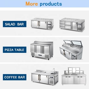 Equipo de Refrigeración de China, Barra de Ensaladas, Barra Fría, Mostrador de Preparación de Sándwiches y Pizza, Refrigerador, <span class=keywords><strong>Mesa</strong></span> de Preparación de Pizza - Product Image 5