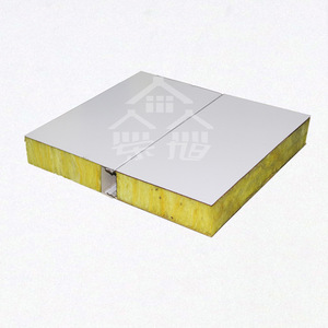 Panneau sandwich en laine de roche ignifuge 1200 mm, acier galvanisé, mur extérieur, design industriel - Product Image 1