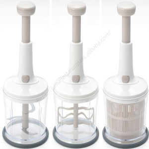 Mini Hachoir Manuel Multifonctionnel pour Légumes, Ail et Viande, Batteur et Mixeur de Cuisine Professionnel en Gros - Product Image 2