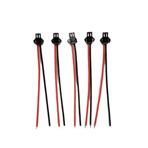 JST 2ピンコネクタワイヤーハーネスLEDストリップケーブルハーネスJST SM 2.50mmピッチ2ピンコネクタメス＆オス付きワイヤー300mm - Product Image 1