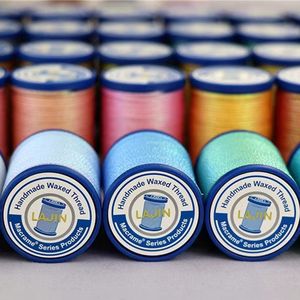 Gaoguang Shanjin Tresse Fil de polyester ciré M50(0.5mm) 55 m/rouleau Fil pour bijoux Fil fait main - Product Image 3