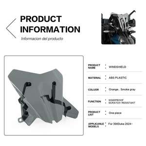 Nouveaux accessoires <span class=keywords><strong>de</strong></span> modification <span class=keywords><strong>de</strong></span> moto pour KTM Duke 390 2024 Pare-brise avant Verre Exclusivité transfrontalière En stock - Product Image 4