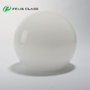 Abat-jour en verre opale blanc brillant personnalisé pour lustre suspendu, taille moyenne, LED, protection des yeux, dimmable, garantie 3 ans - Product Image 2