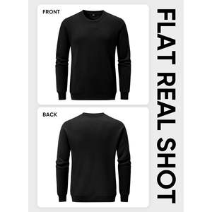 Sudadera con capucha informal de algodón con cordón para hombre 2025, jersey de cuello redondo XL con cremallera, bordado 3D de 500gsm, etiqueta personalizada - Product Image 2