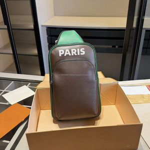 Sacs de Poitrine Tactiques de Luxe en PU pour Hommes, Marque de Créateur, Petits Sacs Bandoulière à Fermeture Éclair, Toutes Saisons, Usage Quotidien, Tendance, Vente en Gros - Product Image 3