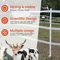 Best verkochte UV-bestendige, duurzame kunststof elektrische afrasteringspalen voor paarden en schapen, voor veiligheidsafrastering