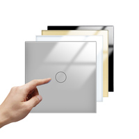 Interrupteur tactile mural électrique Wenzhou Tawoia Factory EU UK 240V en verre 86mm 1/2/3/4 gangs 300W pour éclairage LED