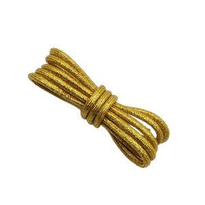 Premium 4mm redondo hermoso brillo metálico cordón brillante <span class=keywords><strong>cordones</strong></span> oro/plata brillo zapatos <span class=keywords><strong>cordones</strong></span> <span class=keywords><strong>para</strong></span> <span class=keywords><strong>zapatillas</strong></span>/botas - Product Image 5