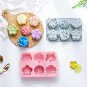 Silicone xà phòng khuôn Tulip hoa hình nến làm hình thức DIY thủ công bánh khuôn sô cô la trang trí Baking Ice Cream công cụ - Product Image 4