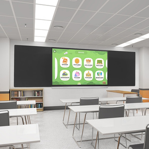 Pizarra Interactiva <span class=keywords><strong>LED</strong></span> OEM de 75 Pulgadas para Escuela, Pantalla LCD 4K, Pizarra Nano con Táctil de 20 Puntos y Cámara de 48MP - Product Image 3