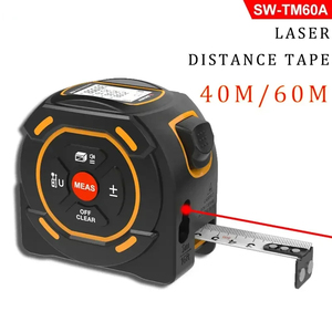 GOYOJO เครื่องวัดระยะเลเซอร์แบบพกพา 40M 60M รุ่นใหม่ เทปวัดระยะในร่ม เครื่องวัดระยะอิเล็กทรอนิกส์ เครื่องวัดระยะในห้อง - Product Image 1