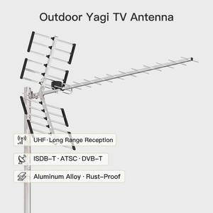 Paquete Combinado de Antena de <span class=keywords><strong>TV</strong></span> para Exteriores, <span class=keywords><strong>Solo</strong></span> UHF, Yagi ISDB-T, Preensamblada, Resistente a la Corrosión, Embalaje Personalizado OEM para Distribuidores de Latinoamérica - Product Image 1