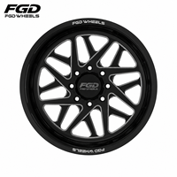 Jantes en alliage d'aluminium forgées et polies FGD à déport profond 22 24 26 28 30 pouces 8 trous 8x200 pour Ford F-450 2011~2014
