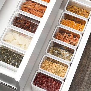 Kitchen Under Shelf Hanging Airtight <b>Plastic</b> Dampproof <b>Food</b> Cereal <b>Storage</b> Containers Set - Product Image 3