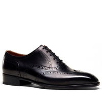 Hochwertige Echtleder-Außensohle Schnürschuhe Business Formelle Herrenschuhe mit Brogue-Muster Komplett aus Rindsleder