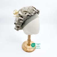 Bonnet pour cheveux en gros, 100% soie de mûrier, soin des cheveux, grande taille, couleur unie, bonnet de nuit en soie, bonnet de sommeil pour femmes