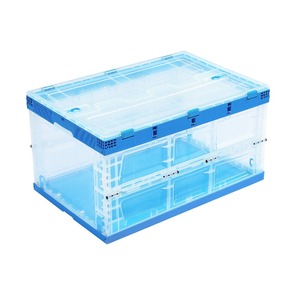 Lớn Rõ Ràng Nhựa Lưu Trữ Hộp Với Nắp Gấp Sortes Công Cụ Tote Container Container Cho Thực Phẩm Lưu Trữ Thùng Tổ Chức - Product Image 2
