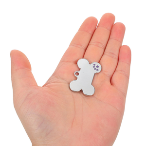 Placa de Identificación Personalizada Creativa para Mascotas, Diseño Simple Antipérdida con Letras y Patrón Sólido, Joyería para Perros y Gatos, Colgante para Collar OEM - Product Image 4