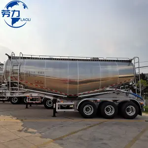 30cbm toplu çimento yarı römork alüminyum alaşımlı tanker römork 40ton silobas satış