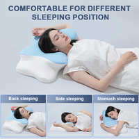 Oreillers personnalisés Lianda avec logo, oreiller orthopédique en mousse à mémoire de forme, soutien cervical ergonomique, oreiller pour dormir sur le côté pour le lit