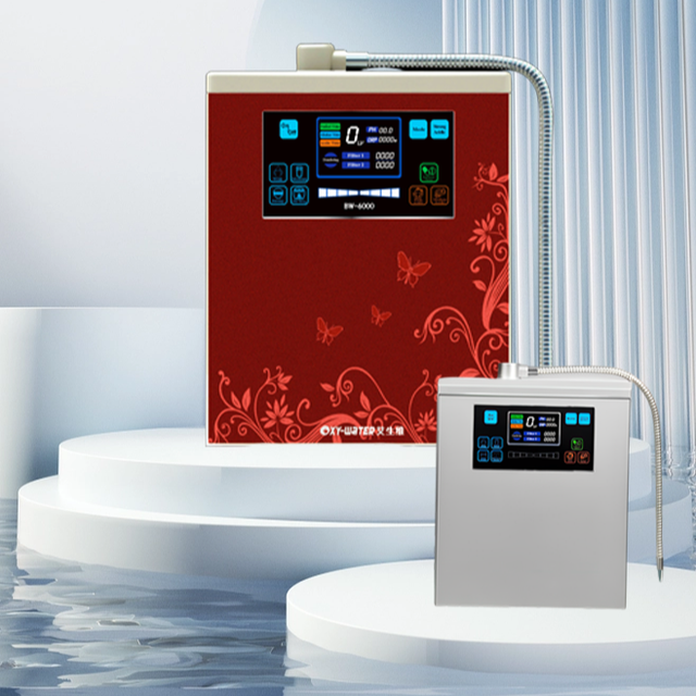 Desktop Hot & Warm Water Ionizer Dispenser Alkaline Purification System for Healthcare Supply