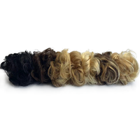 Bouclés Donut Updo Chignon Chignon Double Dessiné Remy Cheveux Qualité Messy Chinois Cheveux Morceaux