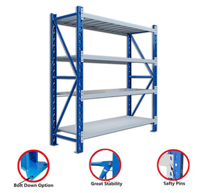 Selective <b>Rack</b> Boltless Plug-in Assembly Anti-corrosion Powder Coating Heavy Duty Warehouse Storage - Product Image 2