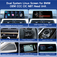 Sistema Linux de 12.8 Pulgadas y 2400*900 para BMW X5 E70 X6 E71 E72 CCC CIC, Pantalla Táctil Inalámbrica Apple CarPlay Android Auto, Estéreo para Auto