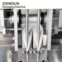 Máquina de Llenado y Sellado Ultrasónico Automática de Alta Velocidad ZONESUN ZS-FSFM2, Vertical, Cuantitativa, de 2 Carriles, para Bolsas Pequeñas de Gránulos