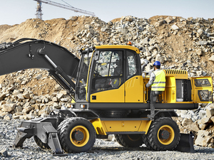 حفارة ذات عجلات XE150WG 15ton 0.58CBM جرار هيدروليكي صيني كبير جرافة انزلاقية توجيه خلاطة خرسانة لوادر 4x4 مطحنة حراجية - Product Image 2