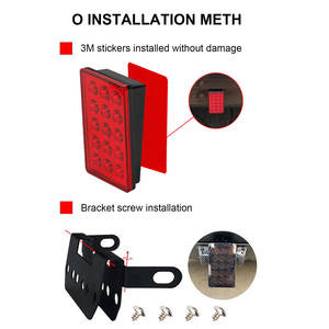 Nouveau <span class=keywords><strong>feu</strong></span> arrière universel LED en aluminium pour voiture, <span class=keywords><strong>feu</strong></span> <span class=keywords><strong>stop</strong></span> carré <span class=keywords><strong>F1</strong></span>, <span class=keywords><strong>feu</strong></span> de freinage, <span class=keywords><strong>feu</strong></span> antibrouillard arrière, tuning SUV, troisième <span class=keywords><strong>feu</strong></span> <span class=keywords><strong>stop</strong></span>, clignotant 12V - Product Image 3