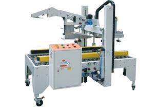 Sellador de cartón semiautomático, máquina de sellado de cajas de cartón plegables con solapa de cubierta