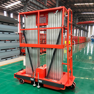 Çift Mastlı Havadan Çalışma Platformu Adam Asansörü 6m-16m Dikey Mastlı Asansör Alüminyum Alaşımlı Kaldırma Platformu - Product Image 1