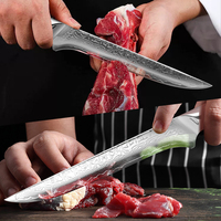 Couteau à désosser professionnel en acier Damas, couteau de cuisine haut de gamme avec manche ergonomique en nacre