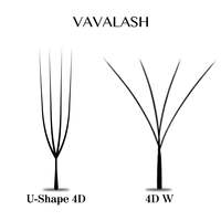 Meilleur fournisseur de plateaux à cils VAVALASH, cils en U 4D naturels noirs technologiques pour un look de cils amélioré