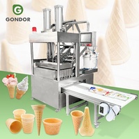 Rouleau manuel Gaufrier Machine automatique pour fabrication de petits cornets de crème glacée pour l'Inde