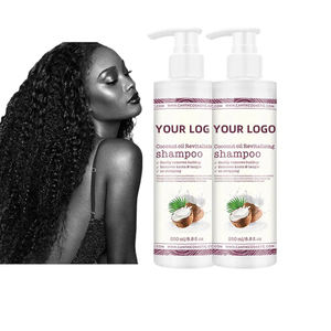 Mejora el cabello seco al hidratar el cabello rizado al eliminar el aceite de nuez marroquí suave anudado Aceite de coco Champú de aceite controlado Condi - Product Image 1