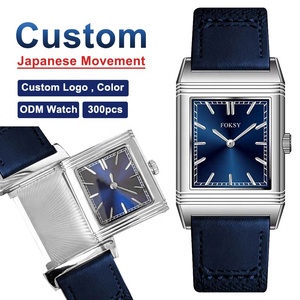 <span class=keywords><strong>Orologio</strong></span> <span class=keywords><strong>da</strong></span> <span class=keywords><strong>Polso</strong></span> di Lusso con Quadrante Personalizzato, Cassa Rettangolare Reversibile in Acciaio Inossidabile, <span class=keywords><strong>Orologio</strong></span> <span class=keywords><strong>al</strong></span> Quarzo <span class=keywords><strong>da</strong></span> Uomo Vintage - Product Image 1