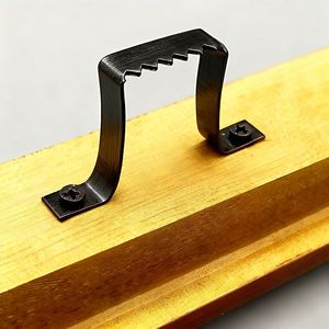 Black Serrated Wall <b>Hook</b> 30mm Length Iron Single <b>Hook</b> <b>For</b> Clock Mirror Frame Hidden <b>Hanging</b> - Product Image 2