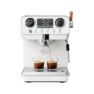 Machine à café expresso semi-automatique électrique pour bureau à domicile, conception à pression stable OPV, extraction à froid et à chaud, double chaudière - Product Image 1