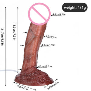 Consolador de eyaculación de pene realista FAAK para mujeres, Juguetes sexuales de masturbación, pene artificial, consolador de chorro realista para lesbiana gay - Product Image 2